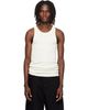 LEMAIRE LEMAIRE Off-White Ribbed Jersey Tank Top - 1