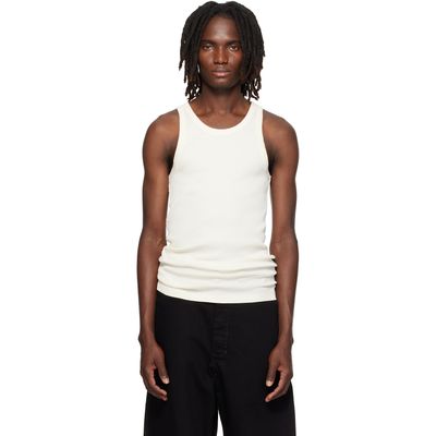 LEMAIRE LEMAIRE Off-White Ribbed Jersey Tank Top