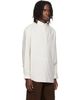 LEMAIRE LEMAIRE Off-White Sailor Washed Cotton Silk Blend Shirt - 2