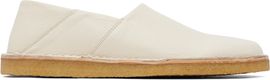 LEMAIRE LEMAIRE Off-White Square Slip-on Loafers