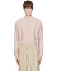 LEMAIRE LEMAIRE Pink V-Neck Shirt - 1