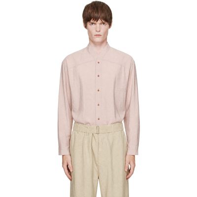LEMAIRE LEMAIRE Pink V-Neck Shirt