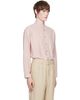 LEMAIRE LEMAIRE Pink V-Neck Shirt - 2