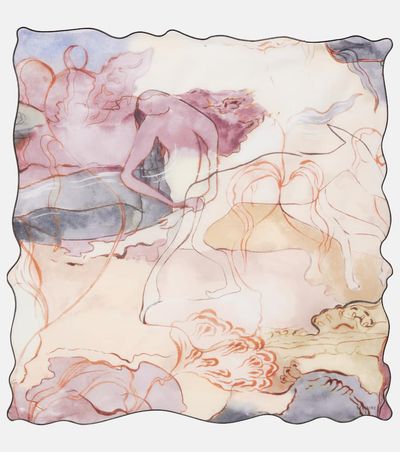 Lemaire Lemaire Printed cotton scarf