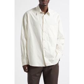 Lemaire Lemaire Regular Fit Cotton & Silk Button-Up Shirt