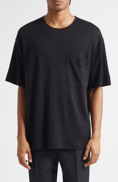 Lemaire Lemaire Relaxed Fit Cotton & Silk T-Shirt