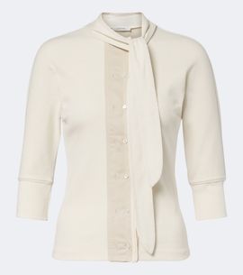 Lemaire Lemaire RIbbed-knit cotton and linen top