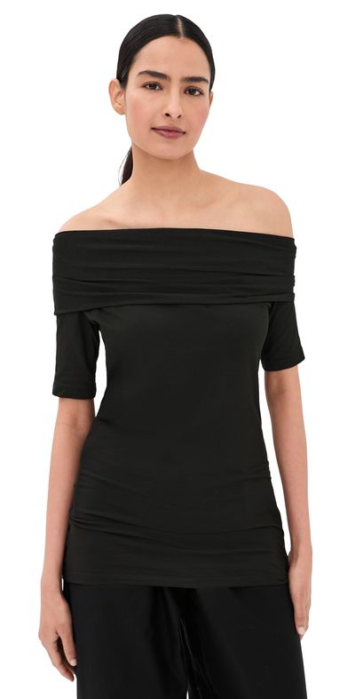 Lemaire Lemaire Short Sleeve Twisted Top Black