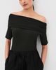 Lemaire Lemaire Short Sleeve Twisted Top Black - 2