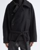 Lemaire Lemaire Short Wool & Alpaca Wrap Coat - 1