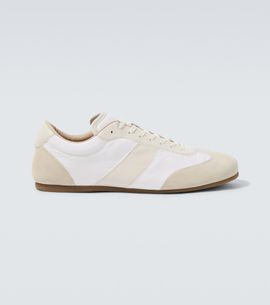 Lemaire Lemaire Soft suede-trimmed sneakers