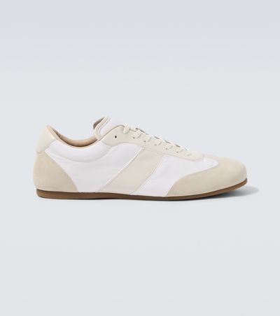 Lemaire Lemaire Soft suede-trimmed sneakers