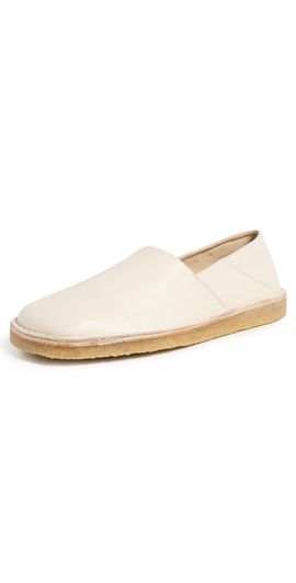 Lemaire Lemaire Square Slip On Flats White