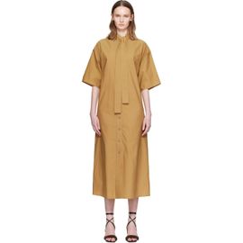 LEMAIRE LEMAIRE Tan Reversible Tube Midi Dress