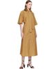 LEMAIRE LEMAIRE Tan Reversible Tube Midi Dress - 4