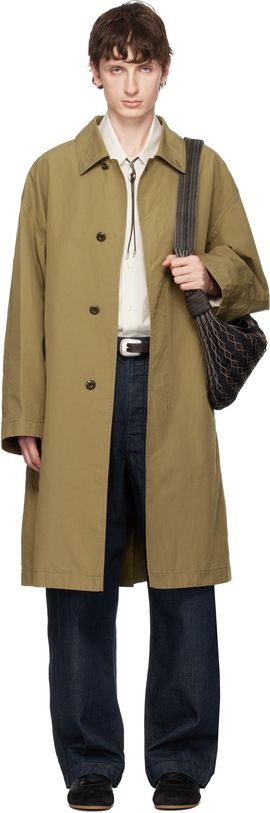 LEMAIRE LEMAIRE Tan VENTILE Cotton Car Coat