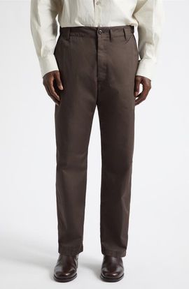 Lemaire Lemaire Tapered Cotton Twill Workwear Pants