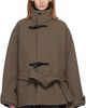 LEMAIRE LEMAIRE Taupe Short Duffle Coat - 1