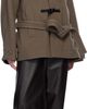 LEMAIRE LEMAIRE Taupe Short Duffle Coat - 4