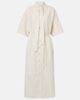 Lemaire Lemaire Tie-neck cotton and silk shirt dress - 1