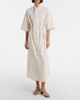 Lemaire Lemaire Tie-neck cotton and silk shirt dress - 6