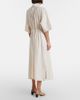 Lemaire Lemaire Tie-neck cotton and silk shirt dress - 7