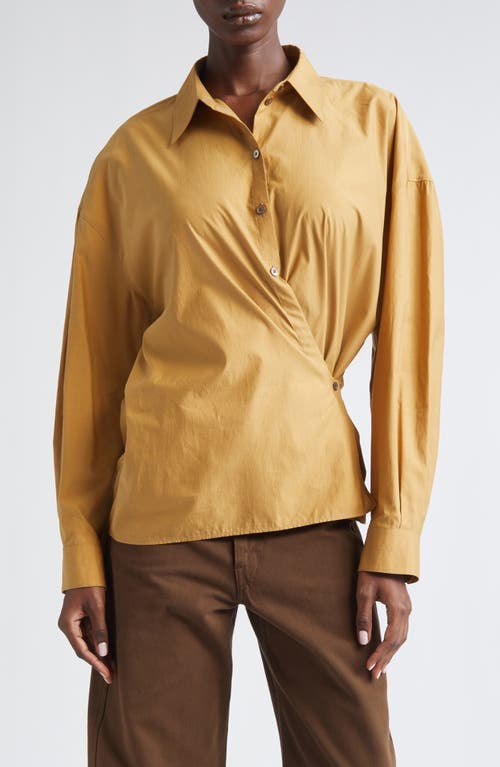 Lemaire Lemaire Twisted Cotton & Silk Button-Up Shirt