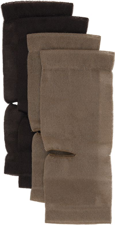 LEMAIRE LEMAIRE Two-Pack Brown & Khaki Tulle Gaiter Socks