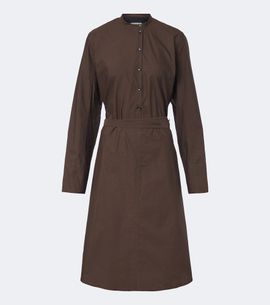 Lemaire Lemaire Vareuse belted cotton and silk midi dress