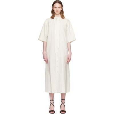 LEMAIRE LEMAIRE White Reversible Tube Midi Dress