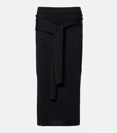 Lemaire Lemaire Wool-blend midi skirt
