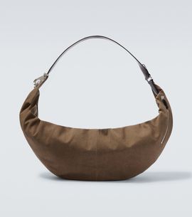 Lemaire Lemaire XL Quiver Clip cotton canvas shoulder bag