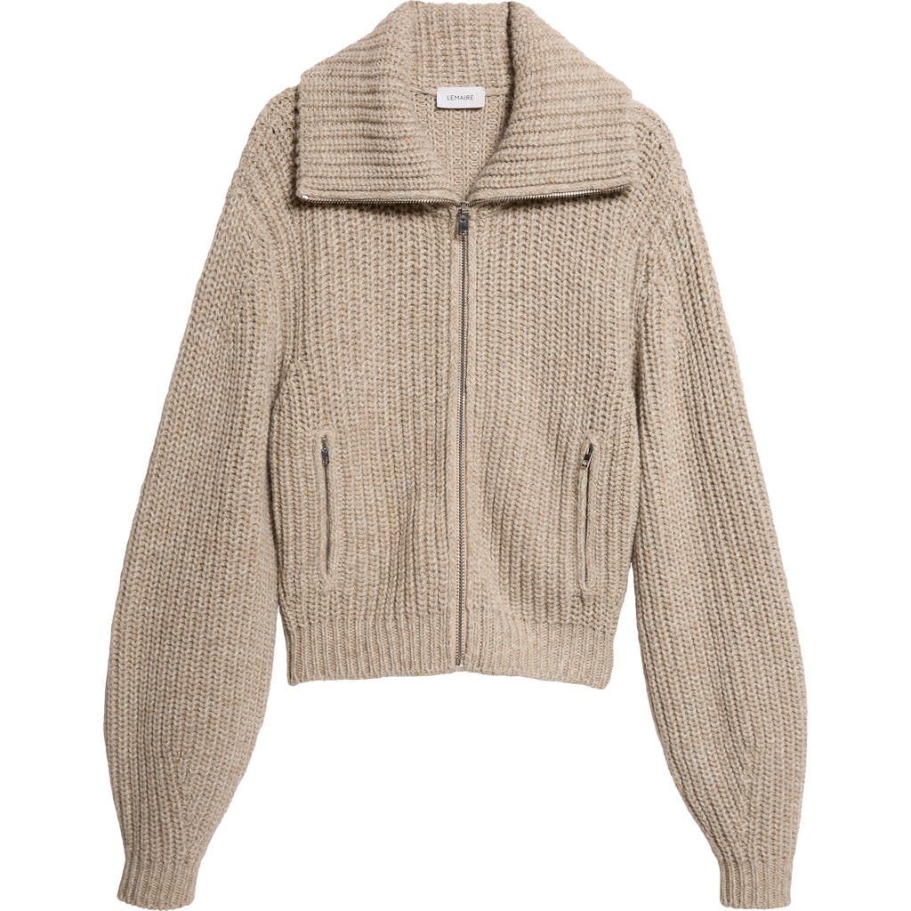 Lemaire Lemaire Zipped Alpaca & Yak Hair Cardigan