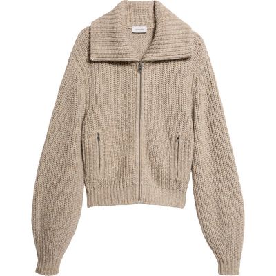 Lemaire Lemaire Zipped Alpaca & Yak Hair Cardigan