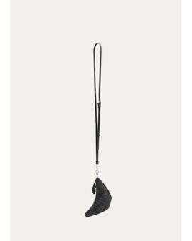 LEMAIRE Men's Leather Croissant Crossbody Coin Purse