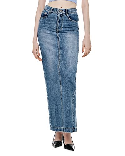 Lemiune Lemiune 01 Denim Maxi Skirt