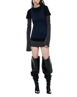 L'emiune Lemiune 01 Layered Jersey Dress