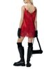 L'emiune L'Emiune Silk Lace Trim Mini Slip Dress - 2