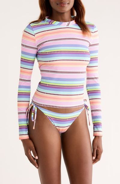 lemlem lemlem Azeb Stripe Rib Long Sleeve Rashguard