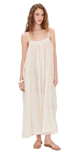lemlem lemlem Eda Slip Dress Lacee Cream