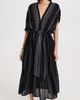 lemlem lemlem Leliti Plunge Neck Dress Black - 2