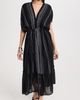 lemlem lemlem Leliti Plunge Neck Dress Black - 5