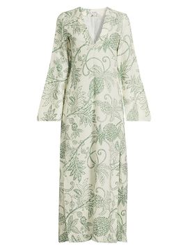 lemlem Women's Theodora Linen Caftan Dress