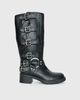 Lemonade Buckle Down Boots Black - 2