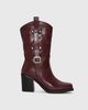 Lemonade Cypress Western Boots Burgundy - 2