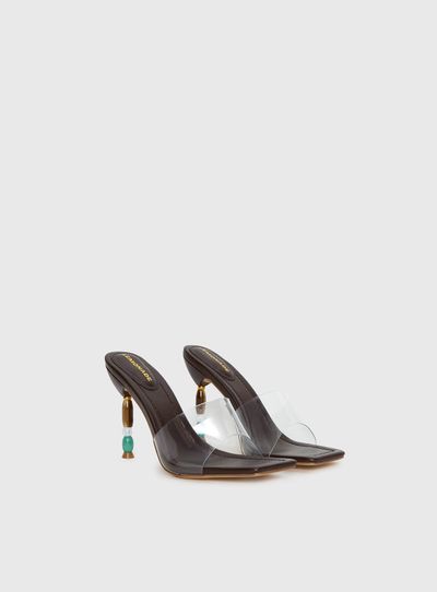 Lemonade Garnet Beaded Heels Multi
