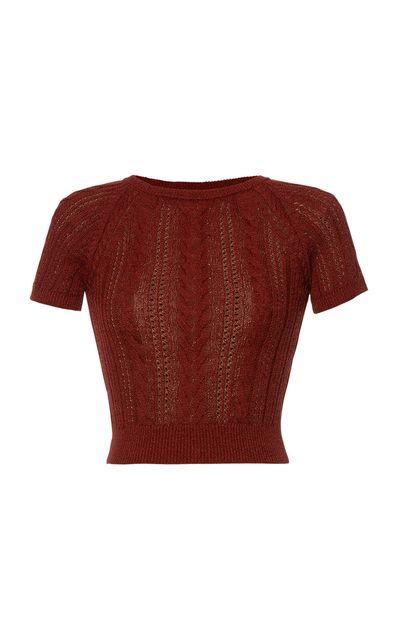 Lena Hoschek Lena Hoschek Lavinia CottonBlend Knitted Top
