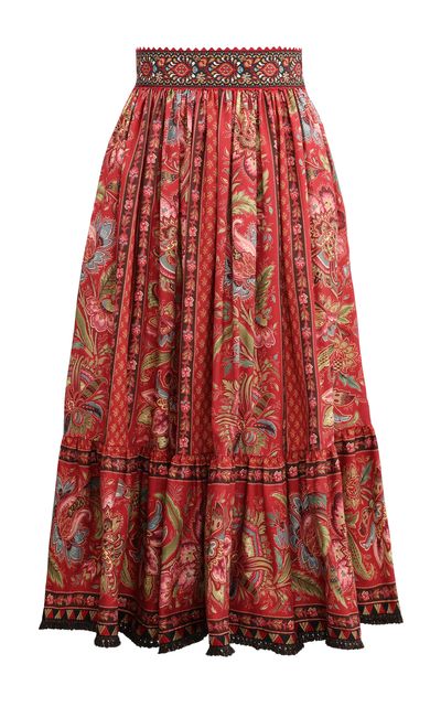 Lena Hoschek Lena Hoschek Paysanne Cotton Midi Skirt