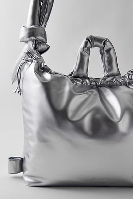 Ölend Ölend Ona Faux Leather Bag in Silver, Women's at Urban Outfitters