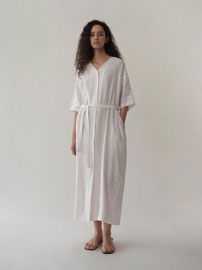 LeniL Button robe dress (3 Colors)